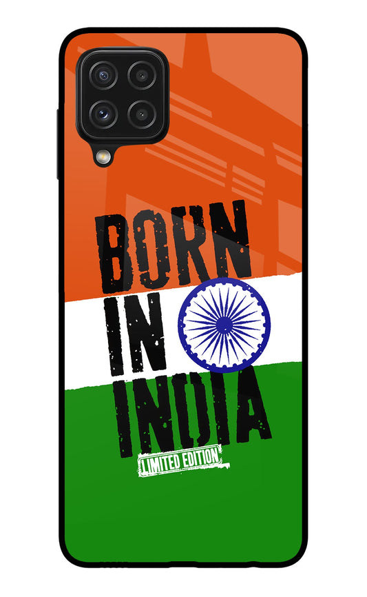 Born in India Samsung A22 4G Glass Case