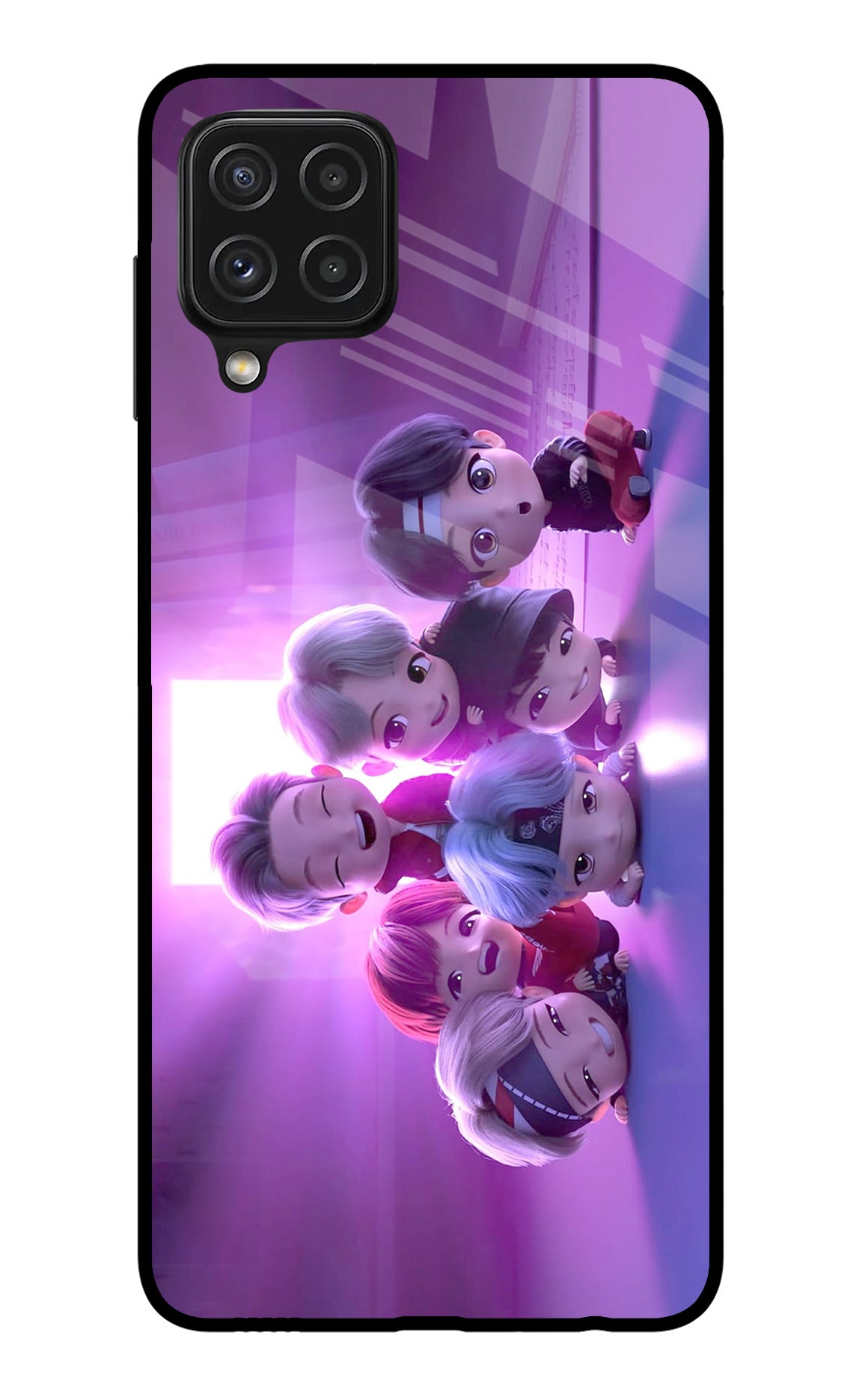 BTS Chibi Samsung A22 4G Back Cover