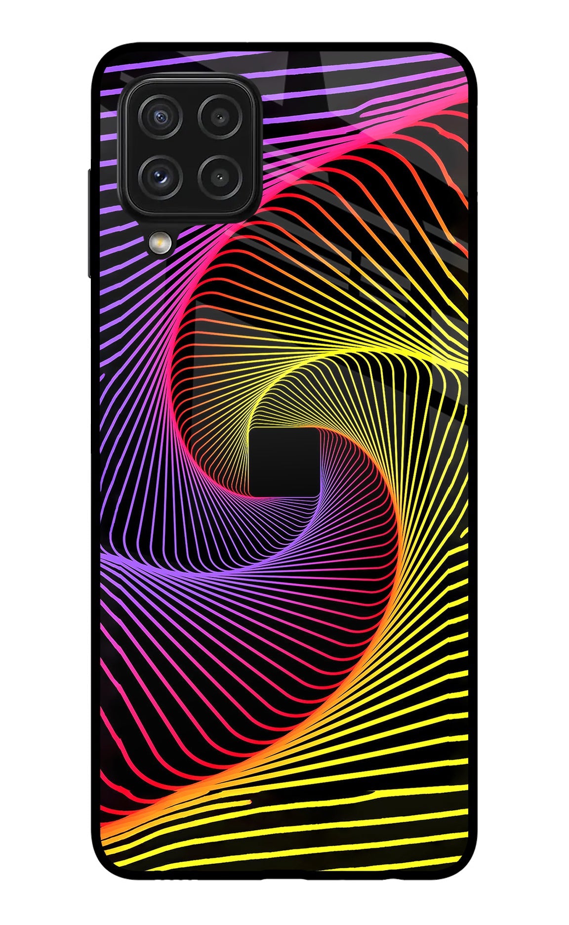 Colorful Strings Samsung A22 4G Glass Case