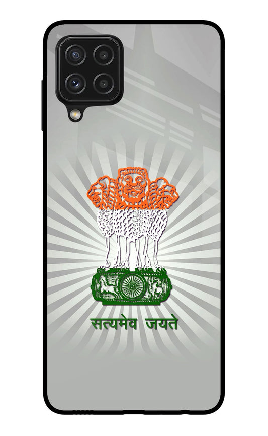 Satyamev Jayate Art Samsung A22 4G Glass Case