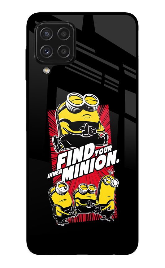 Find your inner Minion Samsung A22 4G Glass Case