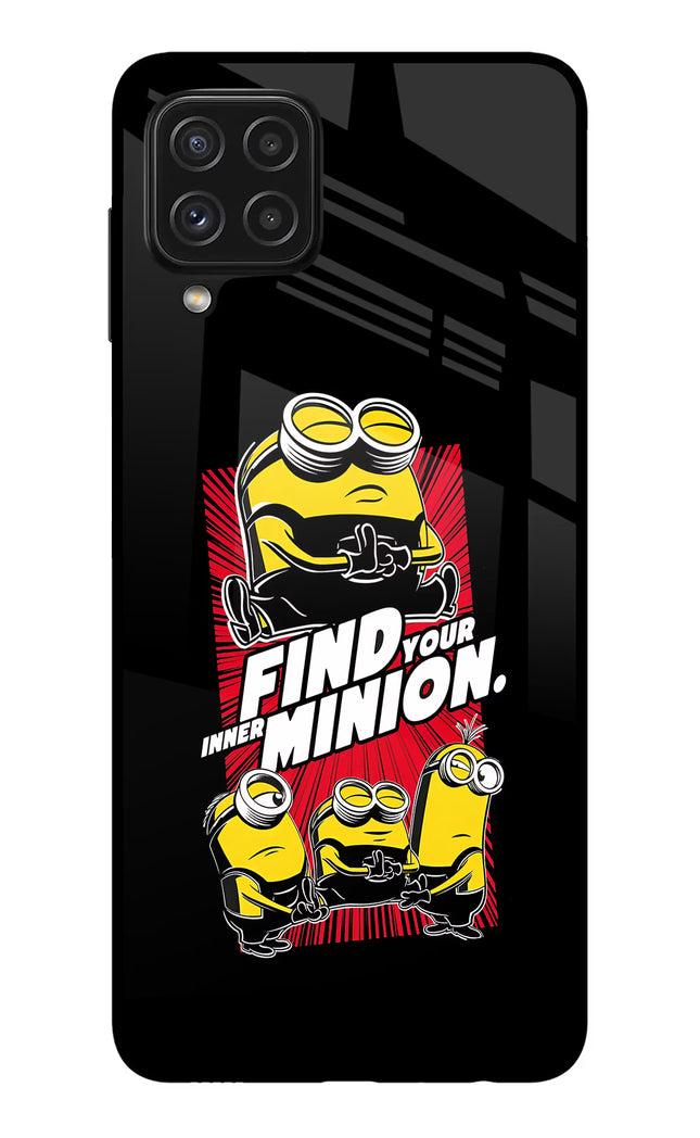 Find your inner Minion Samsung A22 4G Glass Case