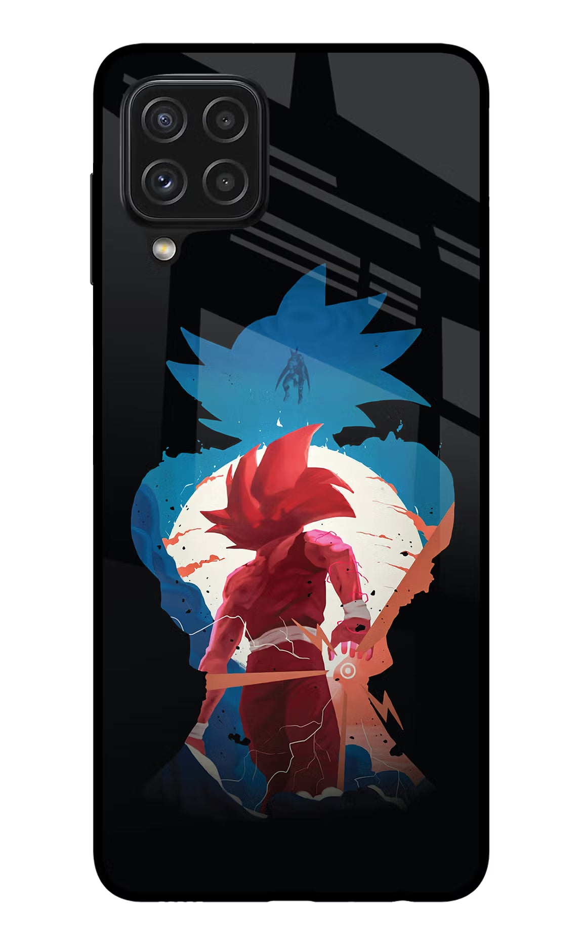 Goku Samsung A22 4G Glass Case Back Cover by Casekaro