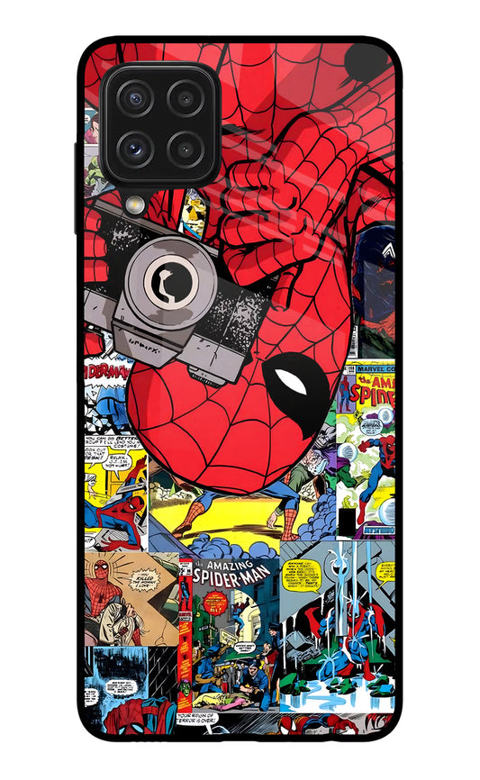 Spider Man Samsung A22 4G Glass Case