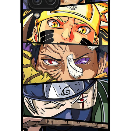 Naruto Character Samsung A22 4G Glass Case Back Cover by Casekaro