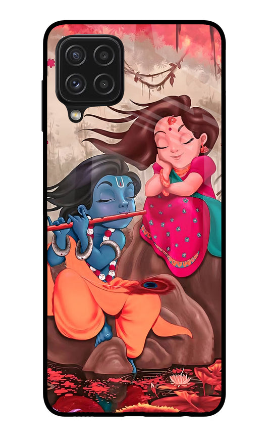 Radhe Krishna Samsung A22 4G Glass Case