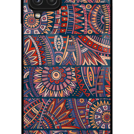 African Culture Design Samsung A22 4G Glass Case
