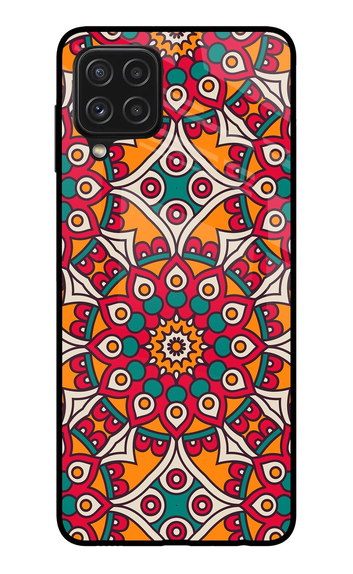 Mandala Art Samsung A22 4G Glass Case