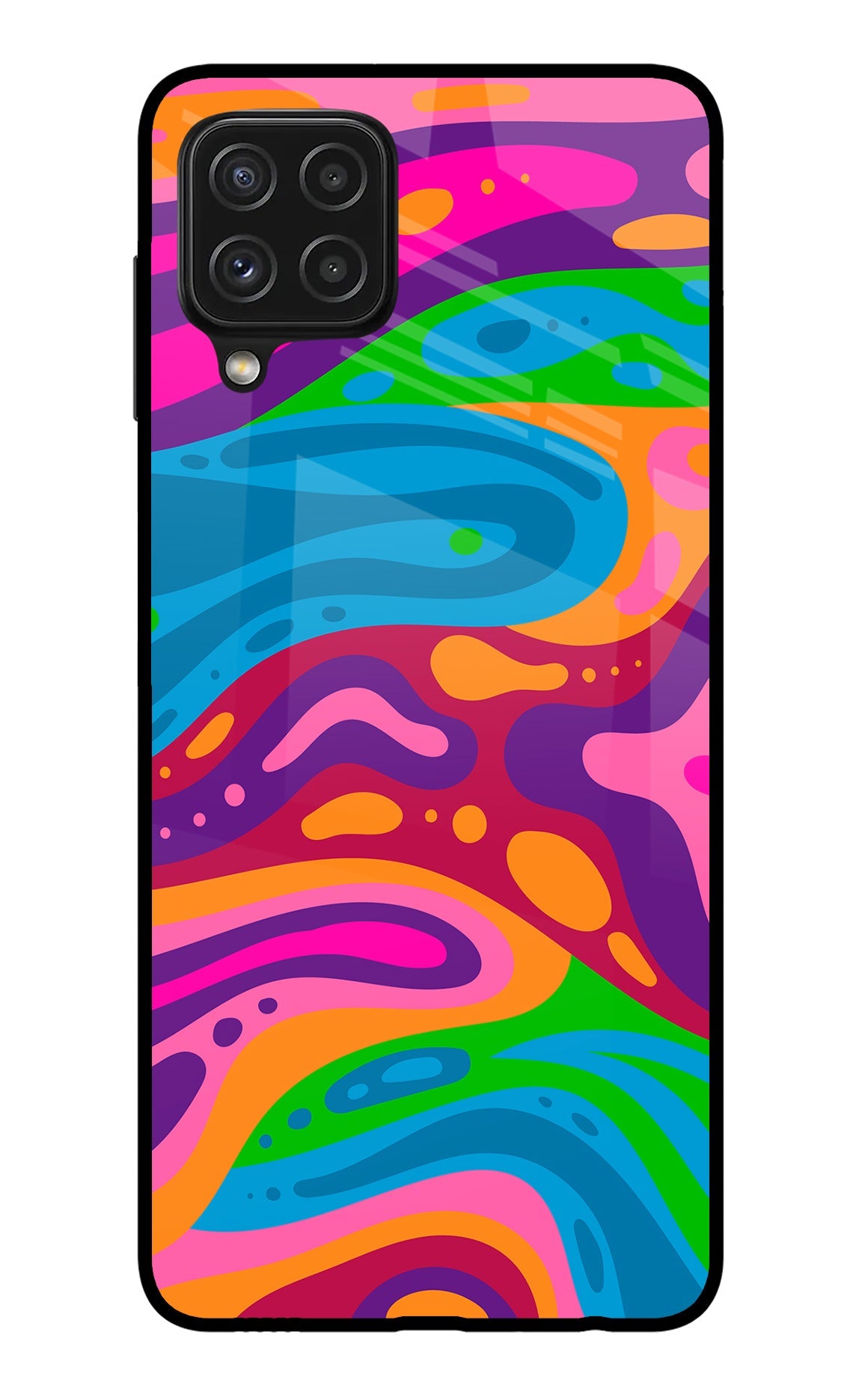 Trippy Pattern Samsung A22 4G Back Cover