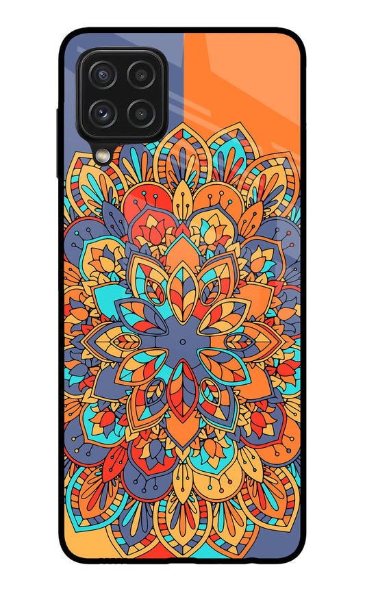 Color Mandala Samsung A22 4G Glass Case