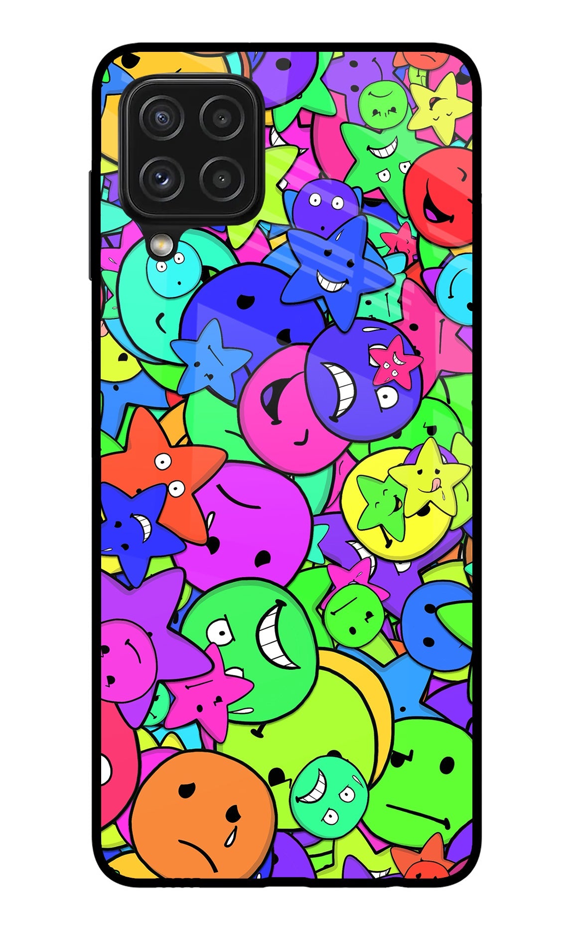 Fun Doodle Samsung A22 4G Glass Case