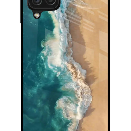 Ocean Beach Samsung A22 4G Glass Case