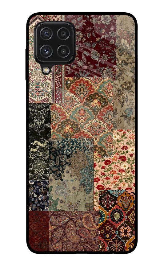 Desi Print Samsung A22 4G Glass Case