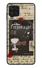 I am just a girl Samsung A22 4G Glass Case