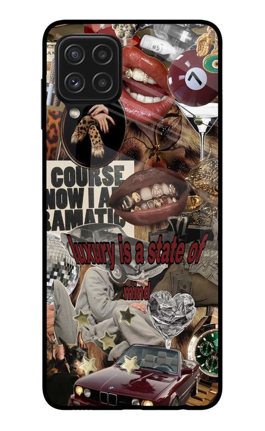 Luxury Samsung A22 4G Glass Case