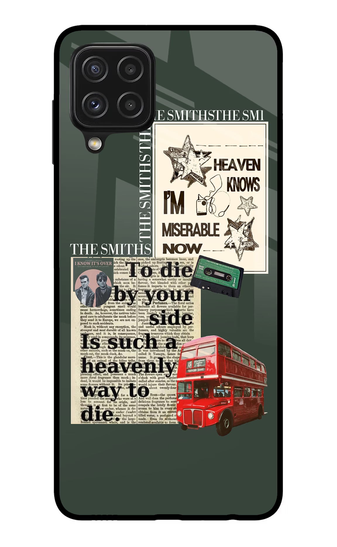 The Smiths Samsung A22 4G Glass Case Back Cover by Casekaro