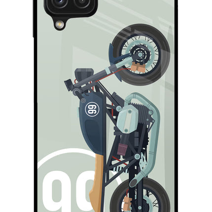 Classic Cafe Racer 99 Samsung A22 4G Glass Case