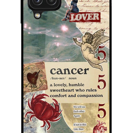 Cancer Zodiac Samsung A22 4G Glass Case