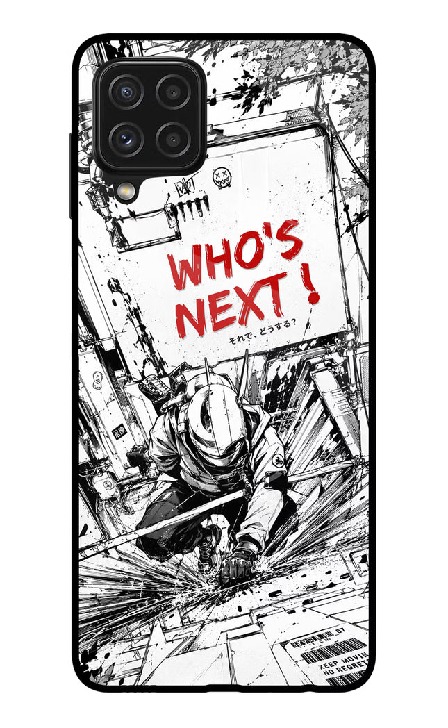 Who's Next Samsung A22 4G Glass Case