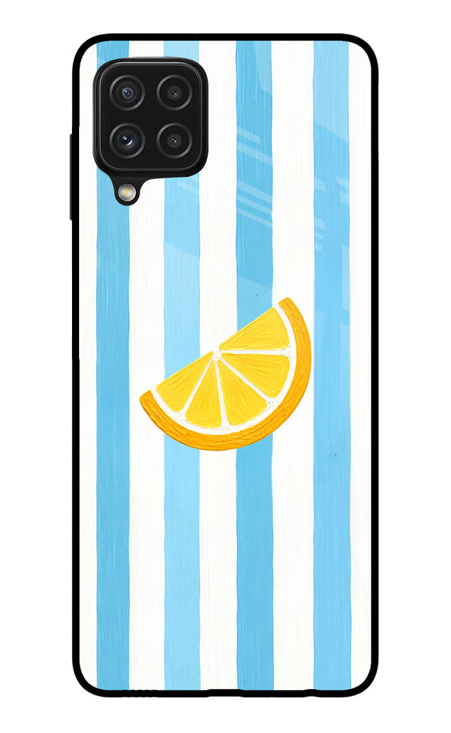 Summer Lemon Samsung A22 4G Glass Case