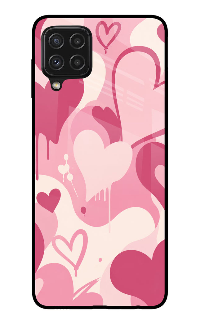 Hearty case Samsung A22 4G Glass Case