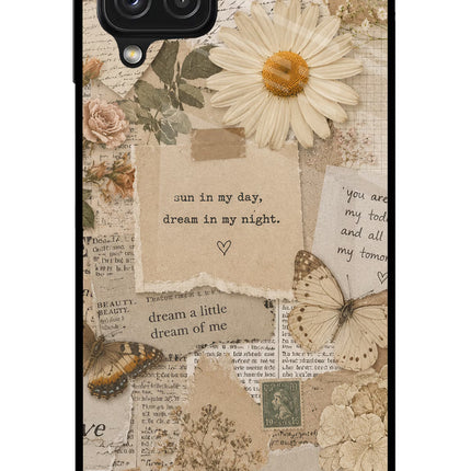 Vintage case Samsung A22 4G Glass Case