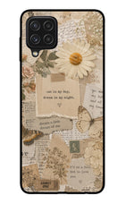 Vintage case Samsung A22 4G Glass Case
