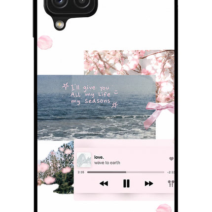 Wave to earth Samsung A22 4G Glass Case
