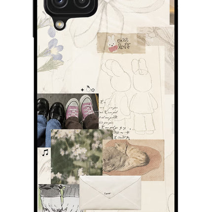 Soft Aesthetic Samsung A22 4G Glass Case