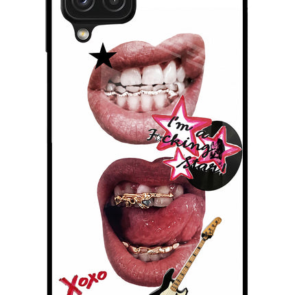 Rockstar Samsung A22 4G Glass Case