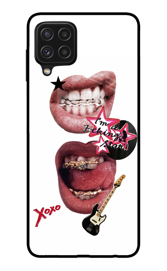 Rockstar Samsung A22 4G Glass Case