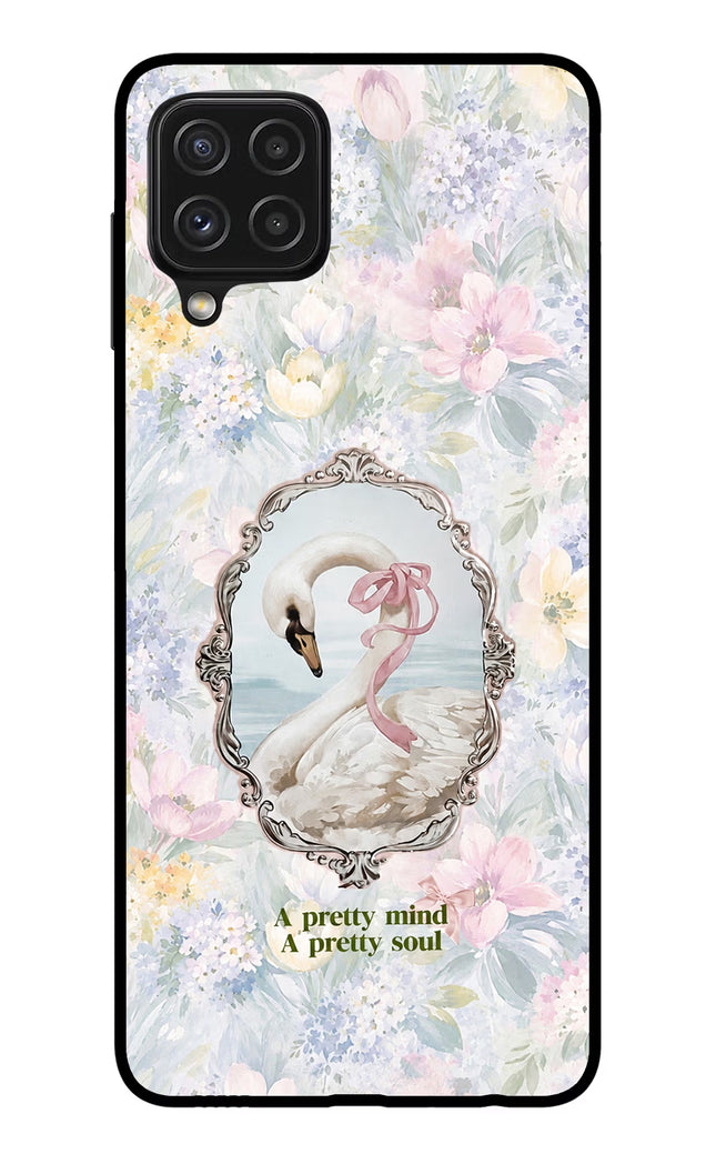 Pretty Mind Pretty Soul Samsung A22 4G Glass Case