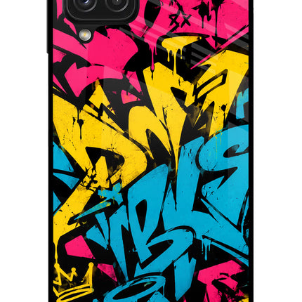 Graffiti Vibe Samsung A22 4G Glass Case