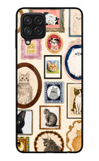 Mirror Cats Samsung A22 4G Glass Case