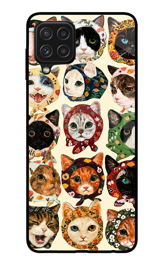 Cool Cat Samsung A22 4G Glass Case