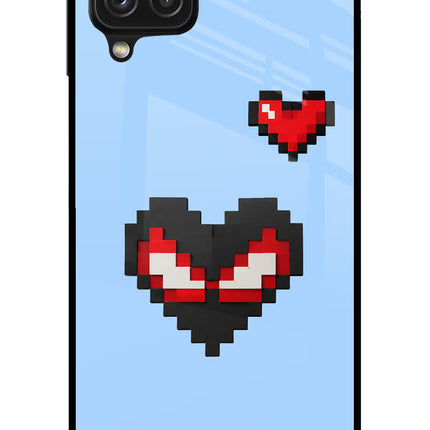Peter Heart Samsung A22 4G Glass Case