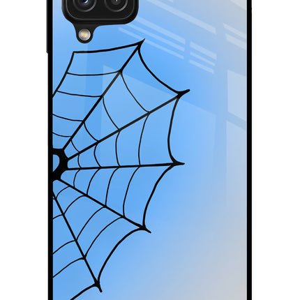 Blue Web Samsung A22 4G Glass Case