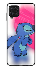 Stitch Hug Samsung A22 4G Glass Case