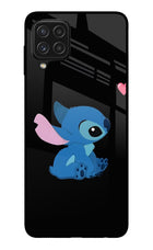 Stitch Crush Samsung A22 4G Glass Case