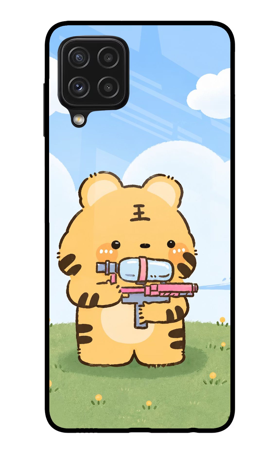 Tiger Treat Samsung A22 4G Glass Case