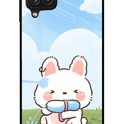 Bunny Treat Samsung A22 4G Glass Case