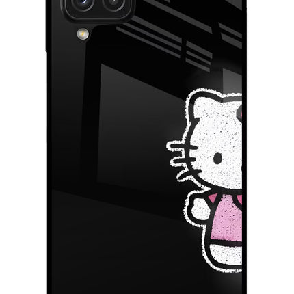Kitty Charm Samsung A22 4G Glass Case