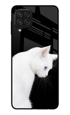 Snow Gaze Samsung A22 4G Glass Case