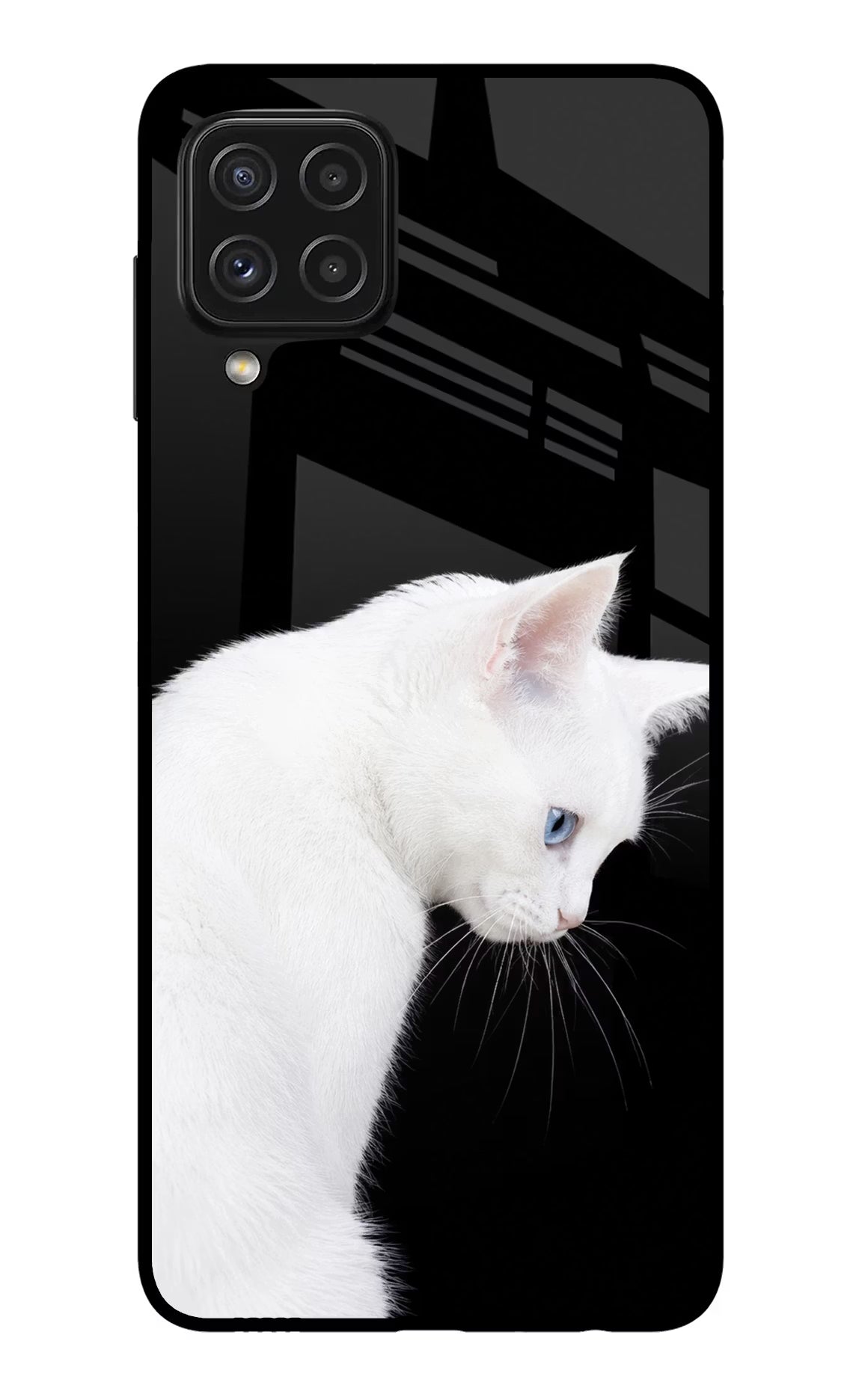 Snow Gaze Samsung A22 4G Glass Case
