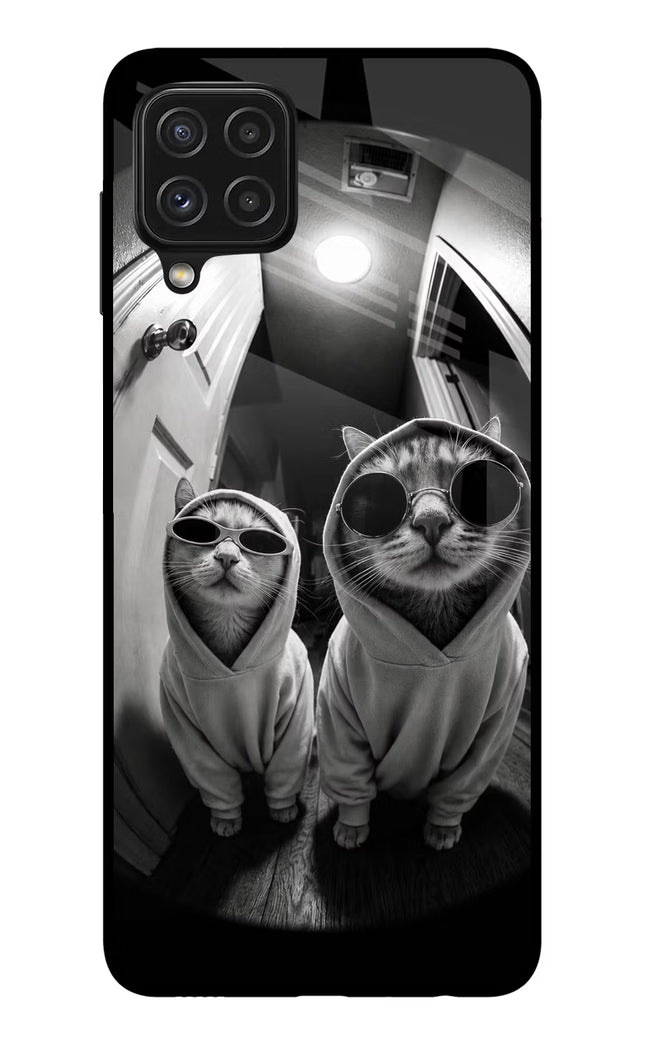 Hood Cats Samsung A22 4G Glass Case