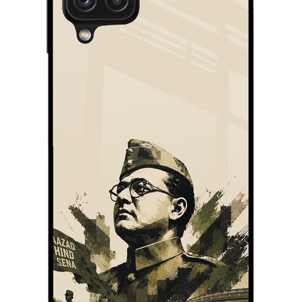 Netaji Rising Samsung A22 4G Glass Case