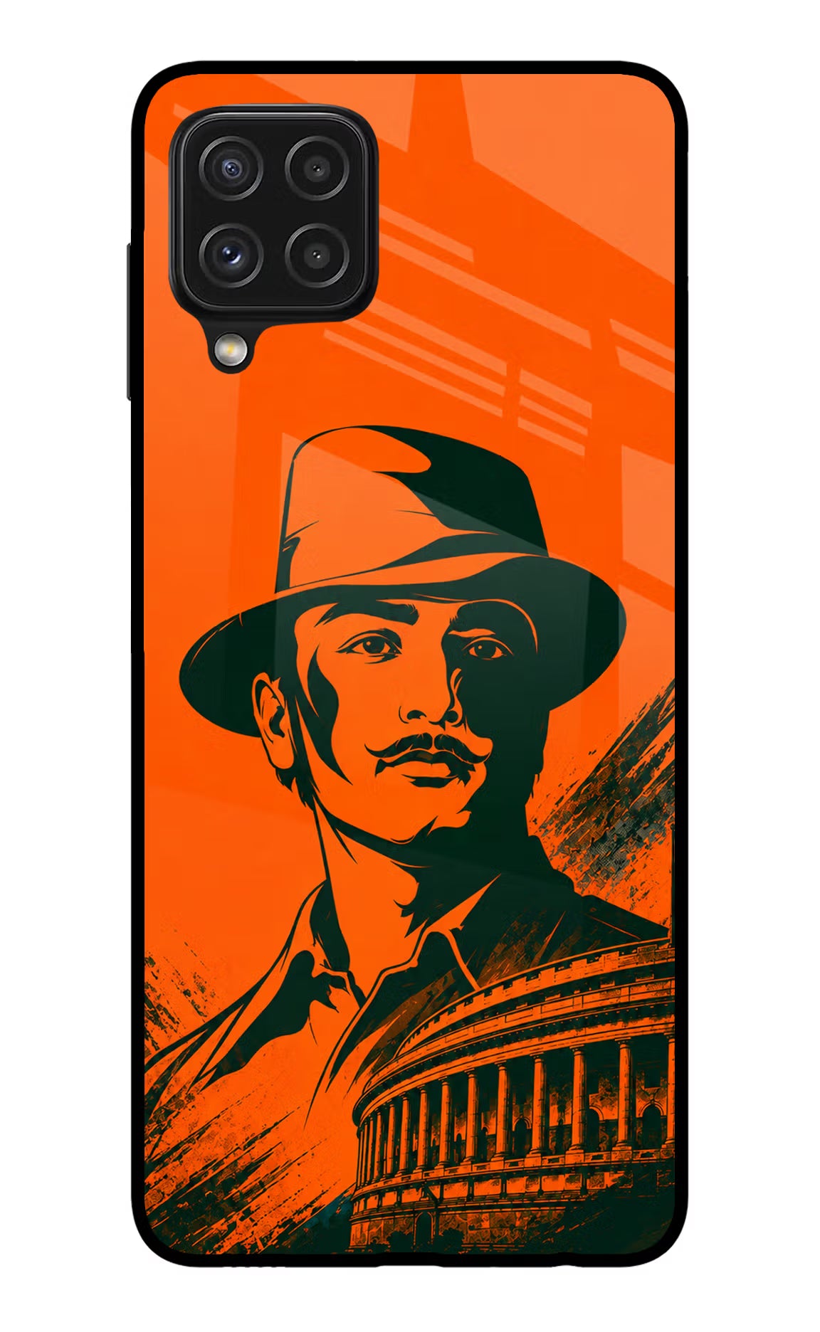 Bhagat Singh Legacy Samsung A22 4G Glass Case