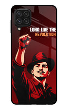 Bhagat Singh Revolution Samsung A22 4G Glass Case
