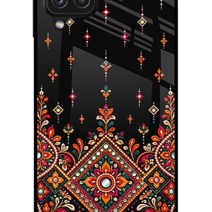Noir Mehfil Samsung A22 4G Glass Case