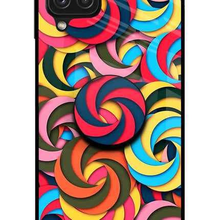 Spiral Pattern Samsung A22 4G Pop Case by Casekaro